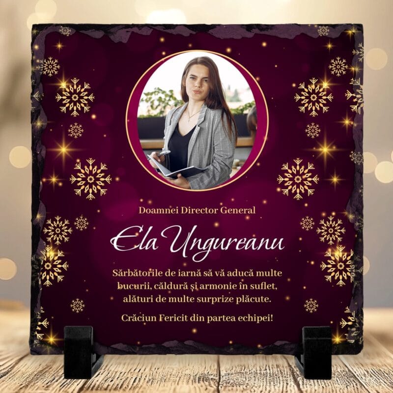 ardezie personalizată de crăciun pentru Șef sau director