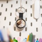 breloc elegant personalizat cu pandativ și 2 poze