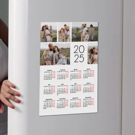 calendar magnetic colaj de poze de familie