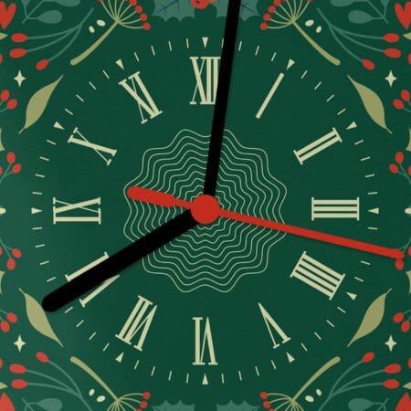 ceas decorativ personalizat pentru sărbătorile de iarnă