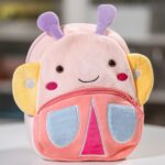 ghiozdănel fluturaș de pluș personalizat cu nume