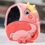 ghiozdănel papagal de pluș personalizat cu nume