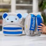 ghiozdănel raton de pluș personalizat cu nume