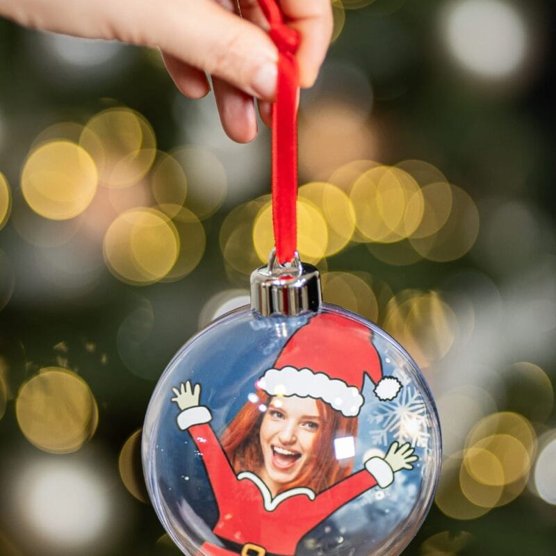 glob mare personalizat cu chipul tău