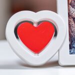 ramă foto cu inimă personalizată