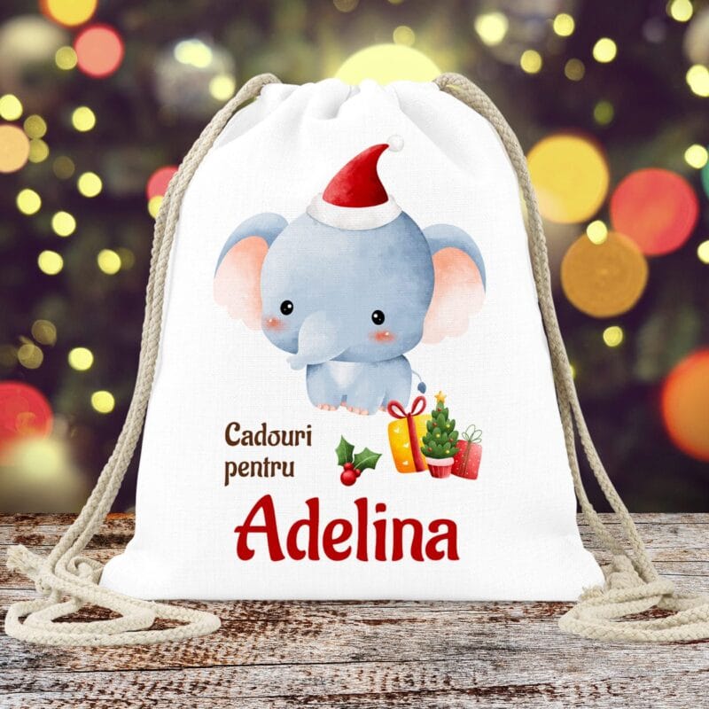 rucsac personalizat pentru cadouri de crăciun