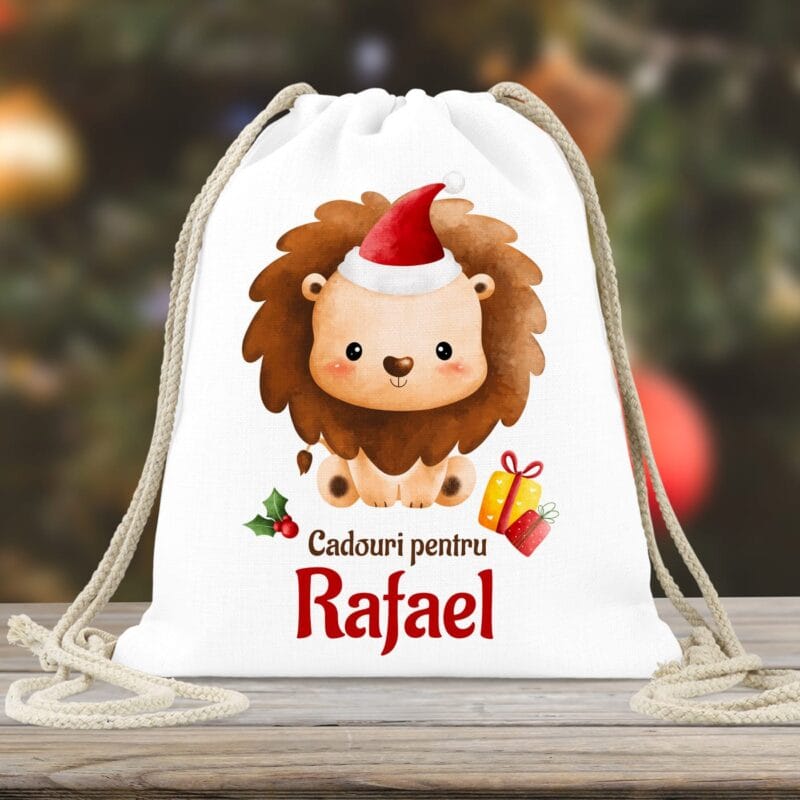 rucsac personalizat pentru cadouri de crăciun