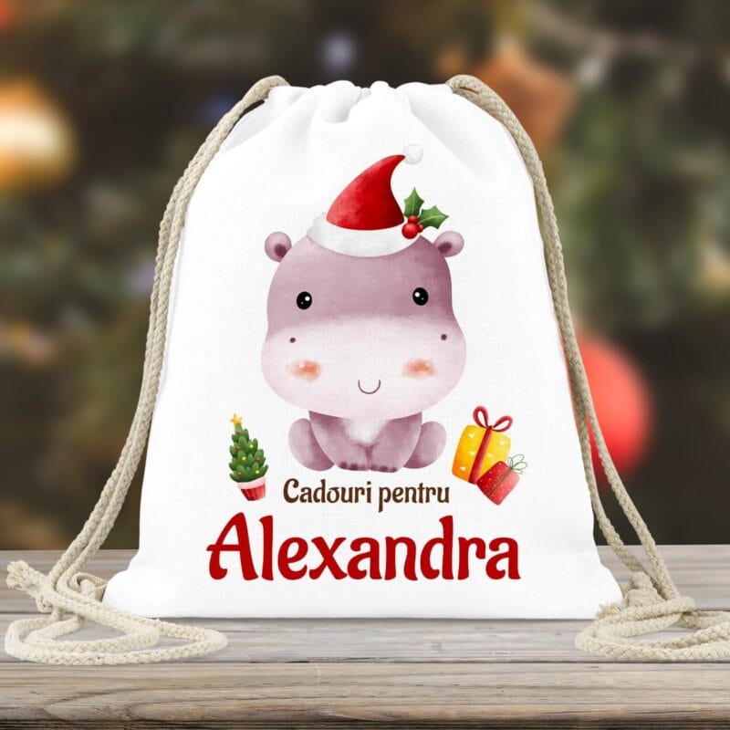 rucsac personalizat pentru cadouri de crăciun