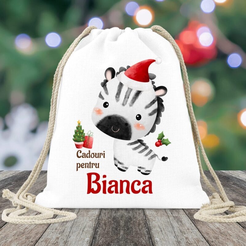 rucsac personalizat pentru cadouri de crăciun