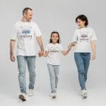 set personalizat de tricouri pentru familie mândrii că suntem