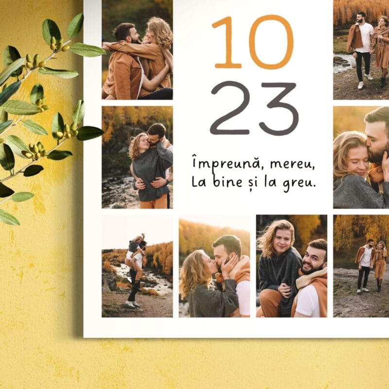 tablou canvas personalizat colaj Împreună mereu