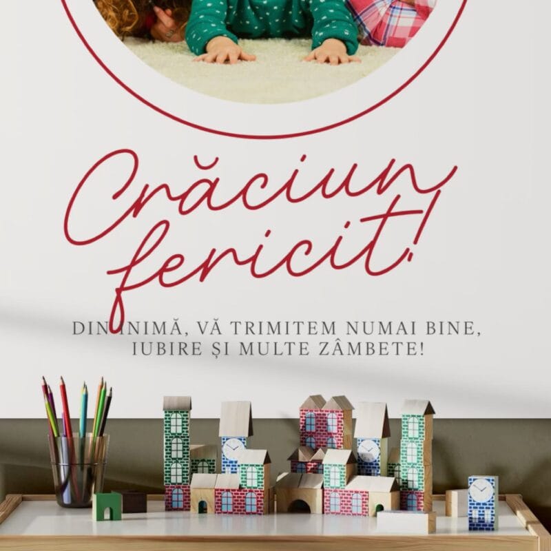 tablou canvas personalizat crăciun fericit din inimă