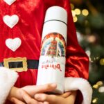 termos din inox personalizat cu nume cadou de crăciun