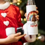 termos din inox personalizat cu nume cadou de crăciun