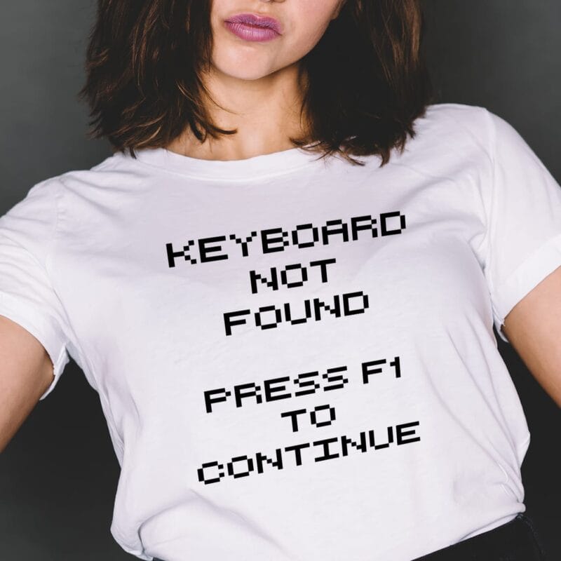 tricou personalizat keyboard not found