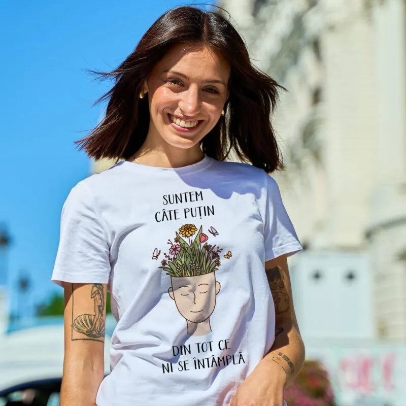 tricou personalizat suntem câte puțin