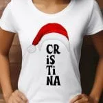 tricou de crăciun personalizat cu numele tău
