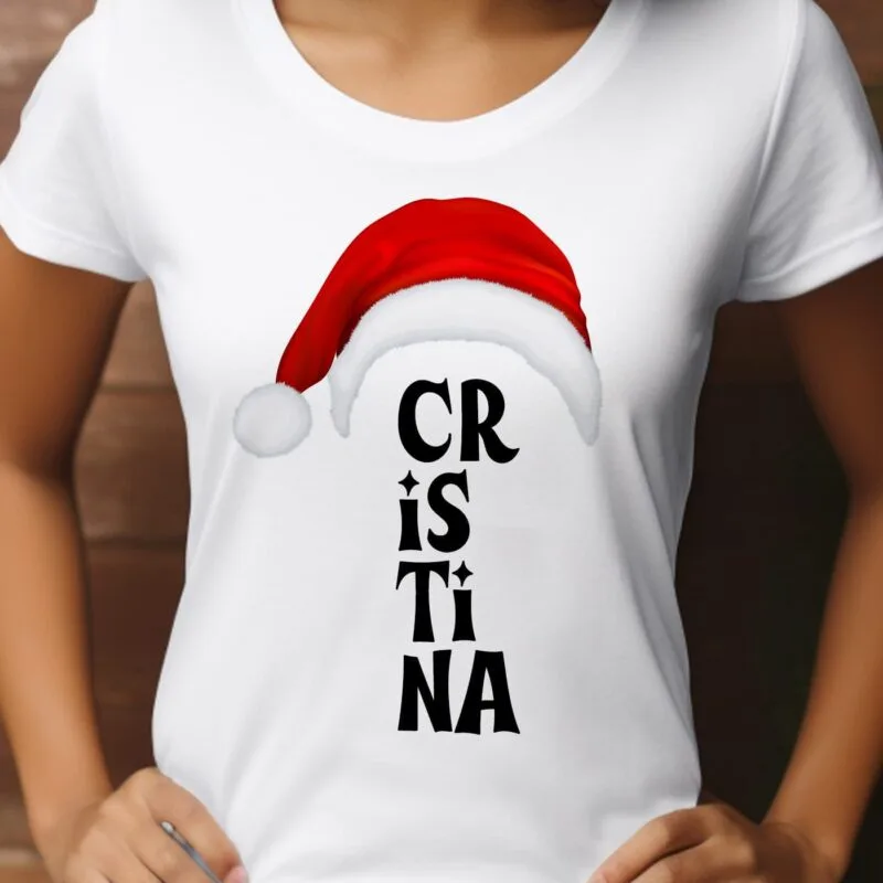 tricou de crăciun personalizat cu numele tău
