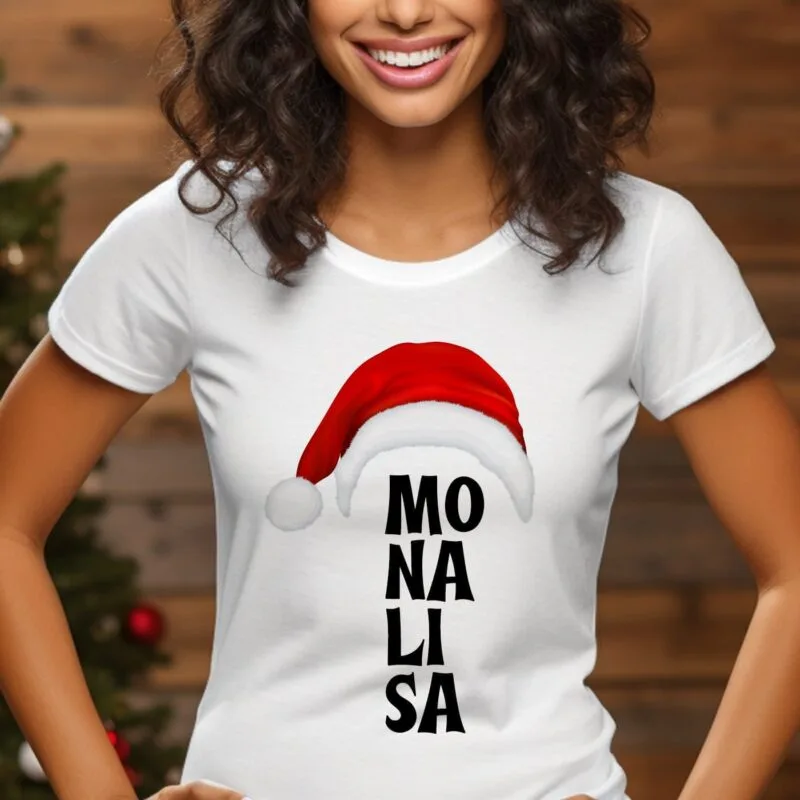 tricou de crăciun personalizat cu numele tău