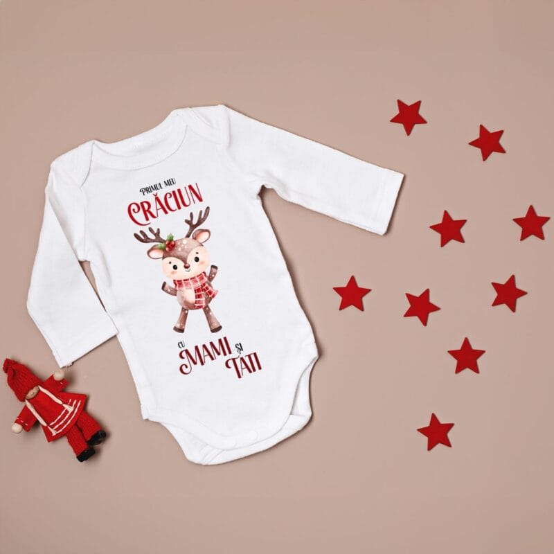 body bebe personalizat primul meu crăciun