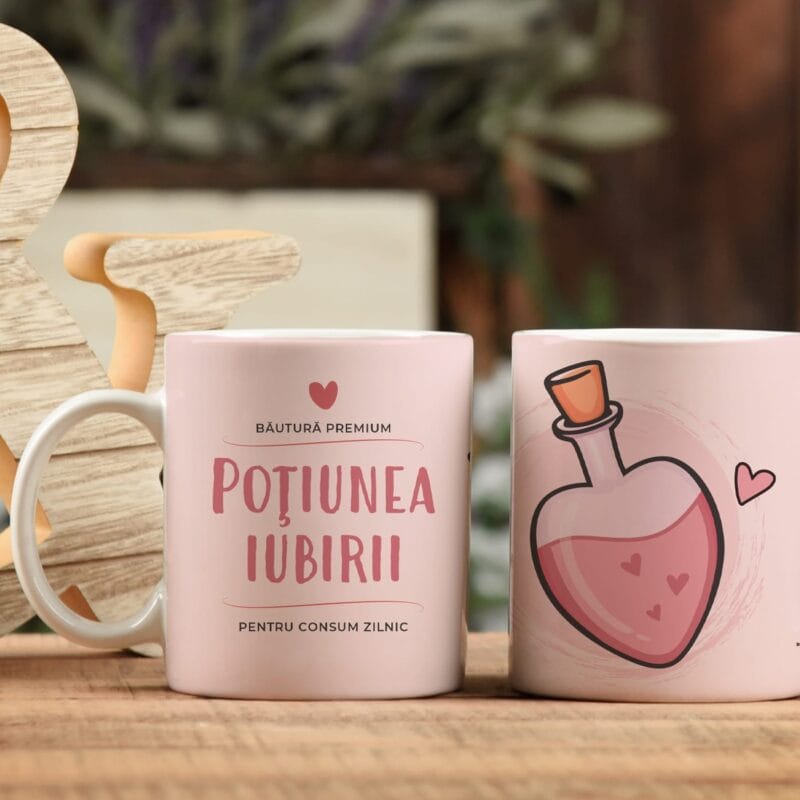 cană personalizată poțiunea iubirii
