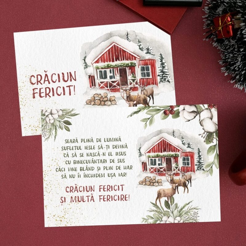 felicitare personalizată crăciun fericit