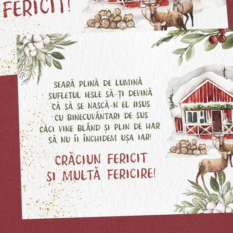 felicitare personalizată crăciun fericit