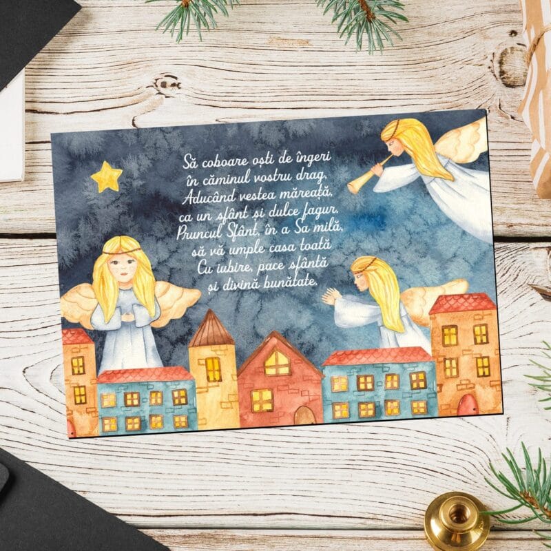 magnet personalizat cu mesaj de crăciun