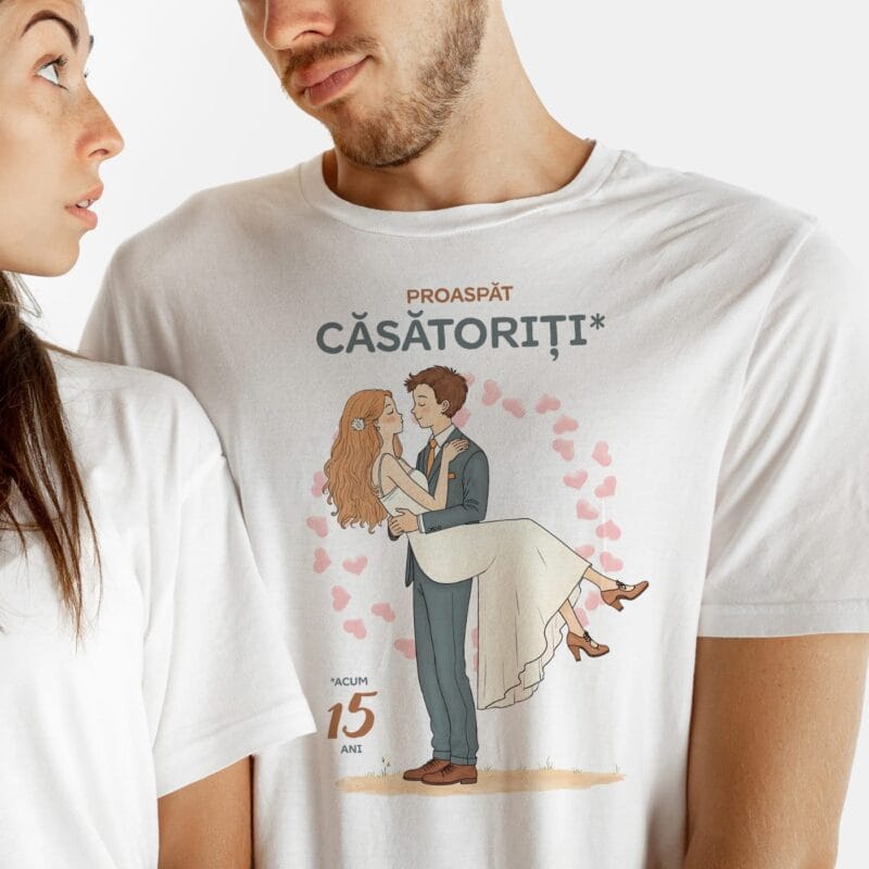 set tricouri personalizate proaspăt căsătoriți de ceva timp