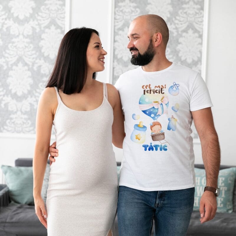 set tricouri personalizate pentru cei mai fericiți părinți