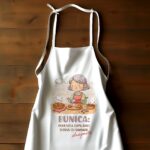 Șorț personalizat cu mesaj pentru bunica
