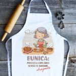 Șorț personalizat cu mesaj pentru bunica