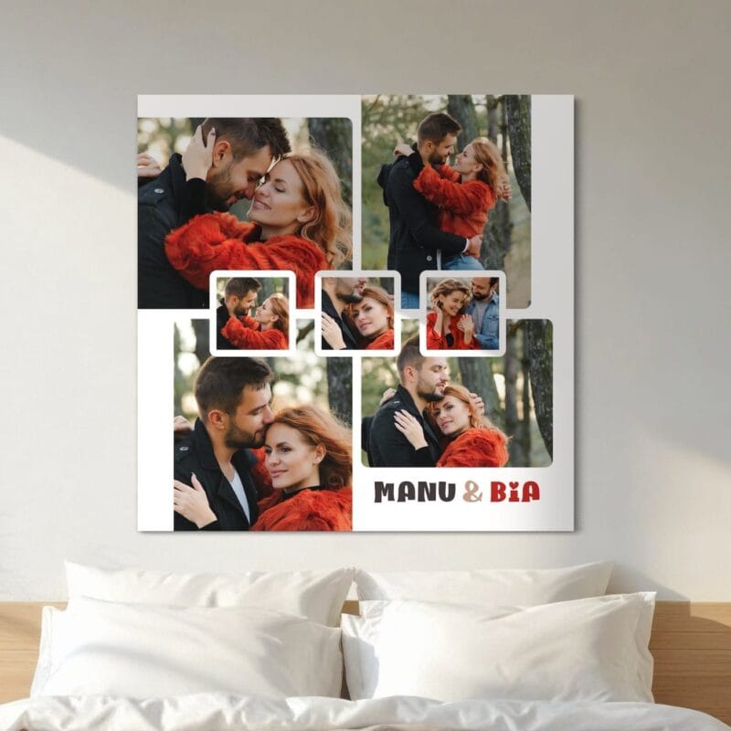 tablou canvas personalizat colaj you and me