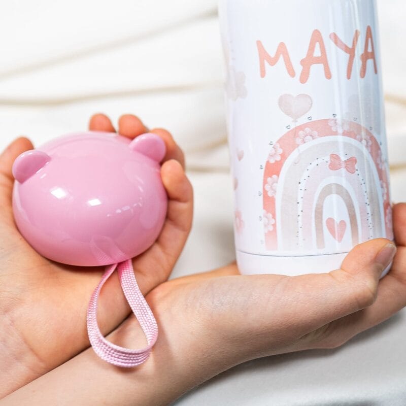 bidon termos ursuleț personalizat cu nume