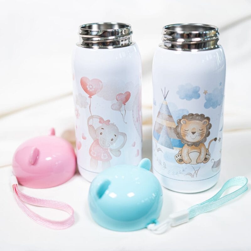 bidon termos ursuleț personalizat cu nume