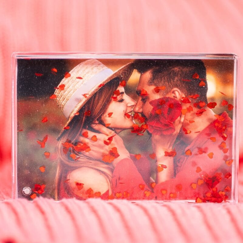 glob cu inimi personalizat cu poză