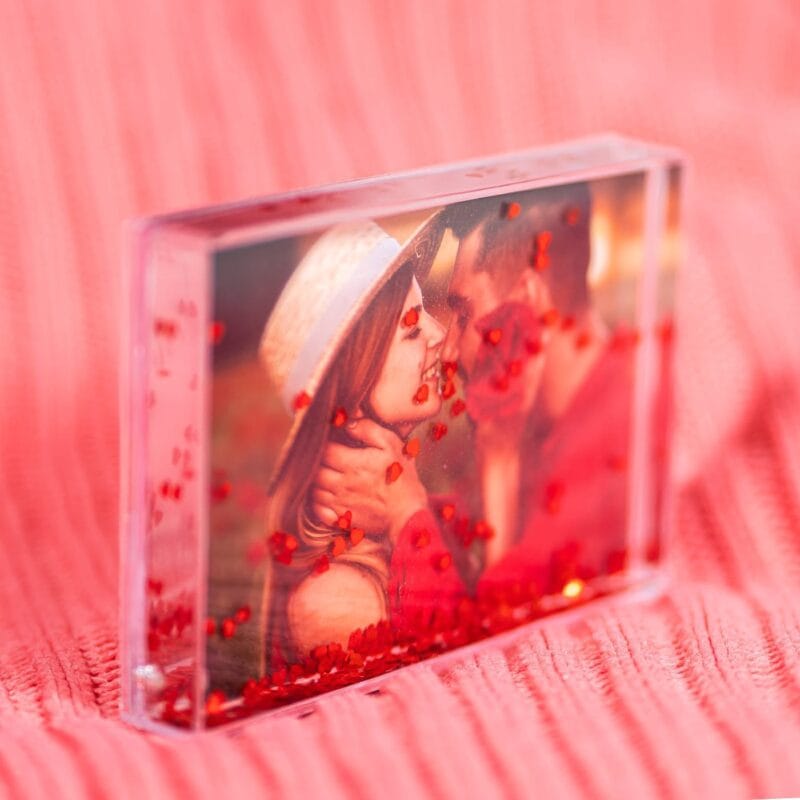 glob cu inimi personalizat cu poză