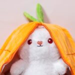 iepuraș de pluș în morcov personalizat cu nume