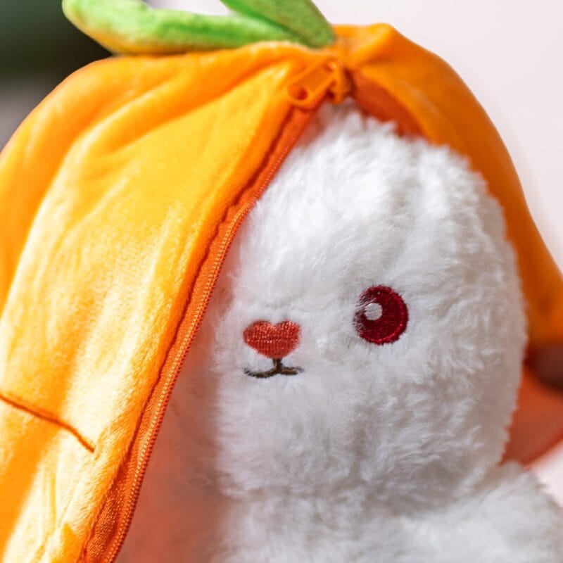 iepuraș de pluș în morcov personalizat cu nume
