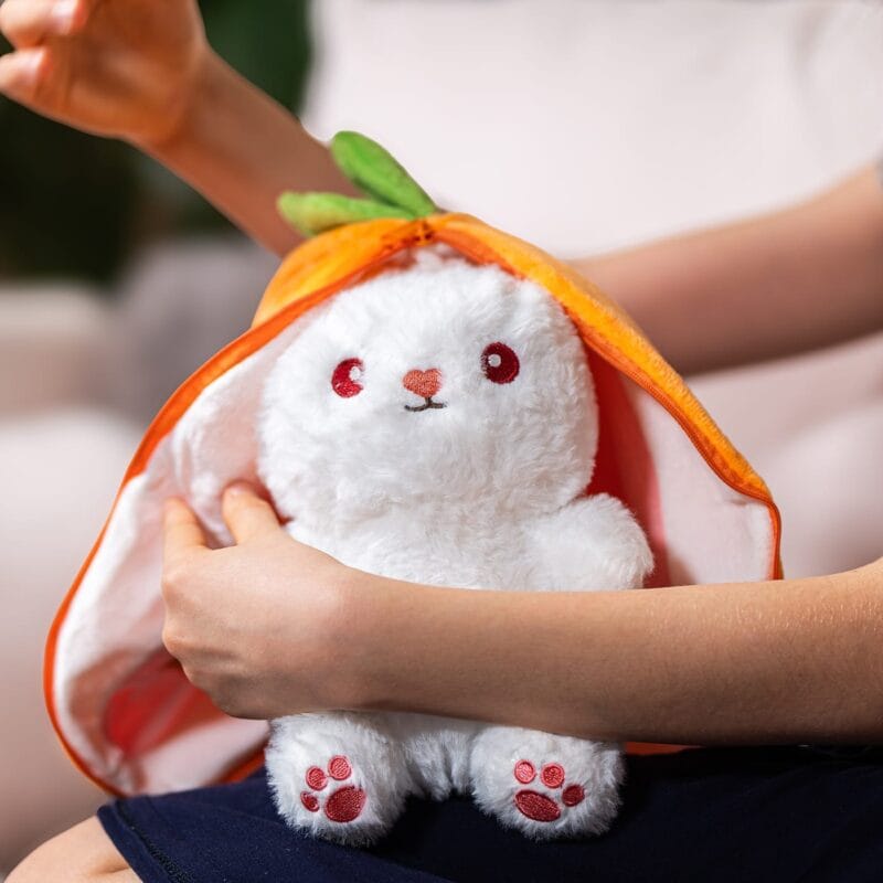 iepuraș de pluș în morcov personalizat cu nume