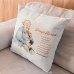 pernă personalizată cu mesaj pentru bunica