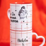 set căni cu interior roșu personalizate tu și eu