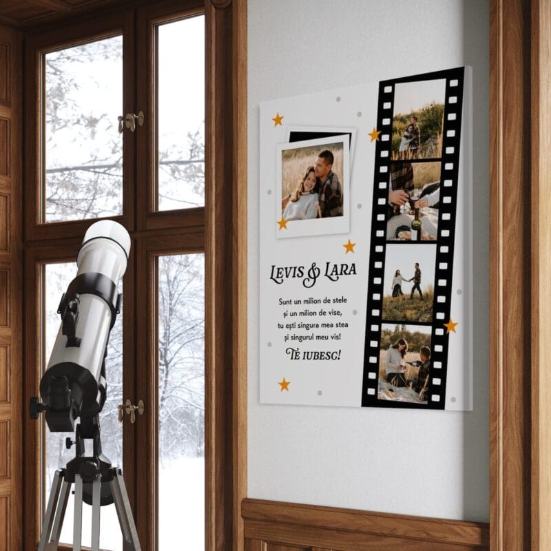 tablou canvas personalizat colaj rolă de film