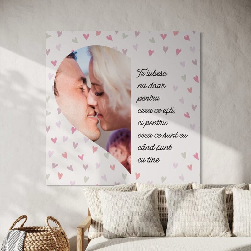 tablou canvas personalizat te iubesc pentru ce sunt