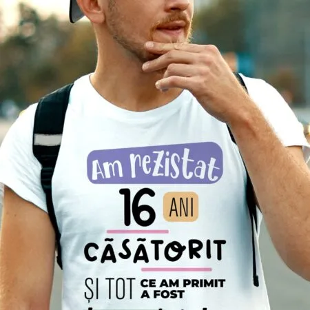 tricou personalizat am rezistat căsătorit