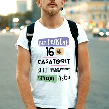 tricou personalizat am rezistat căsătorit