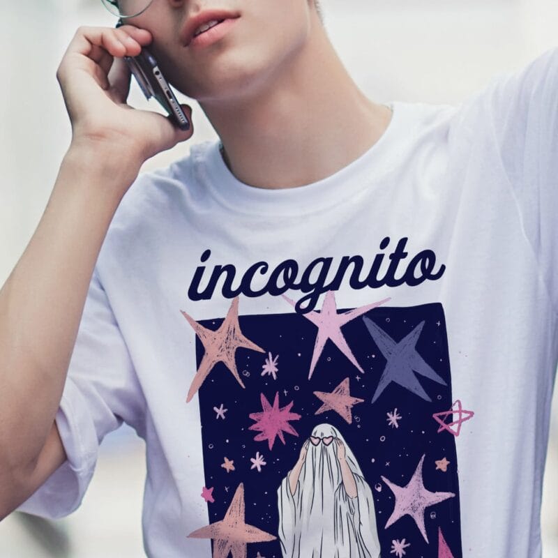 tricou personalizat incognito