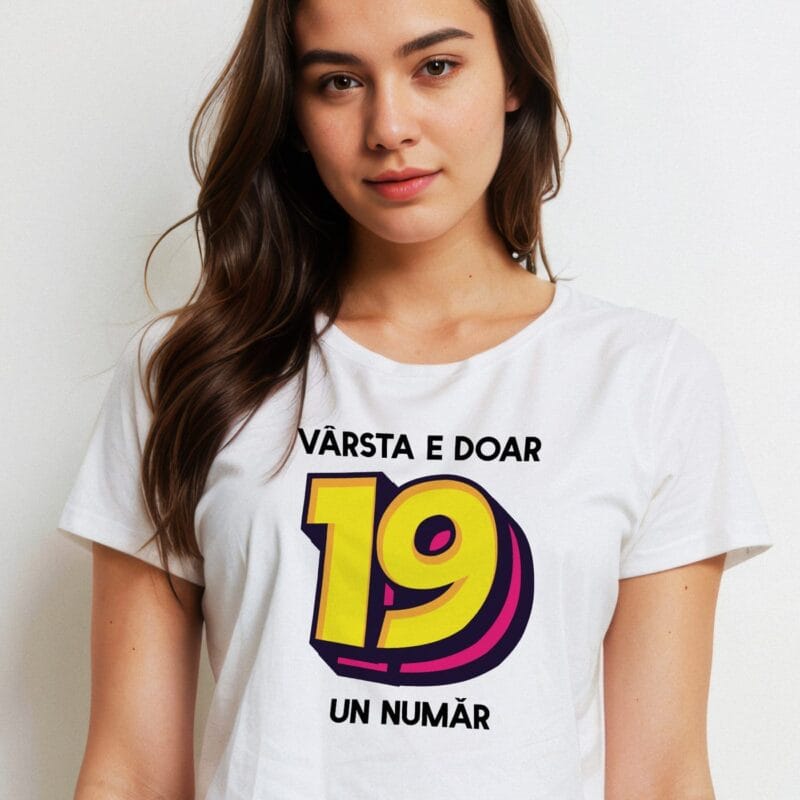 tricou personalizat vârsta e doar un număr
