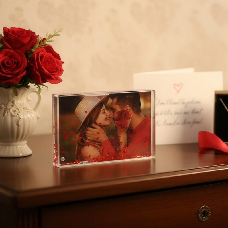 glob cu inimi personalizat cu poză