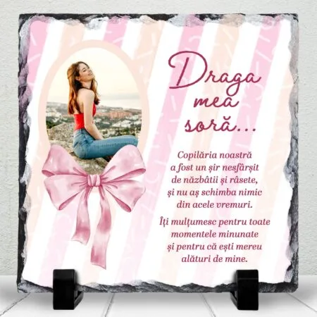 ardezie pătrată personalizată nu există cuvinte (copiază)